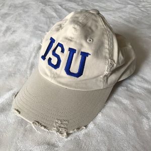 Distressed ISU baseball cap